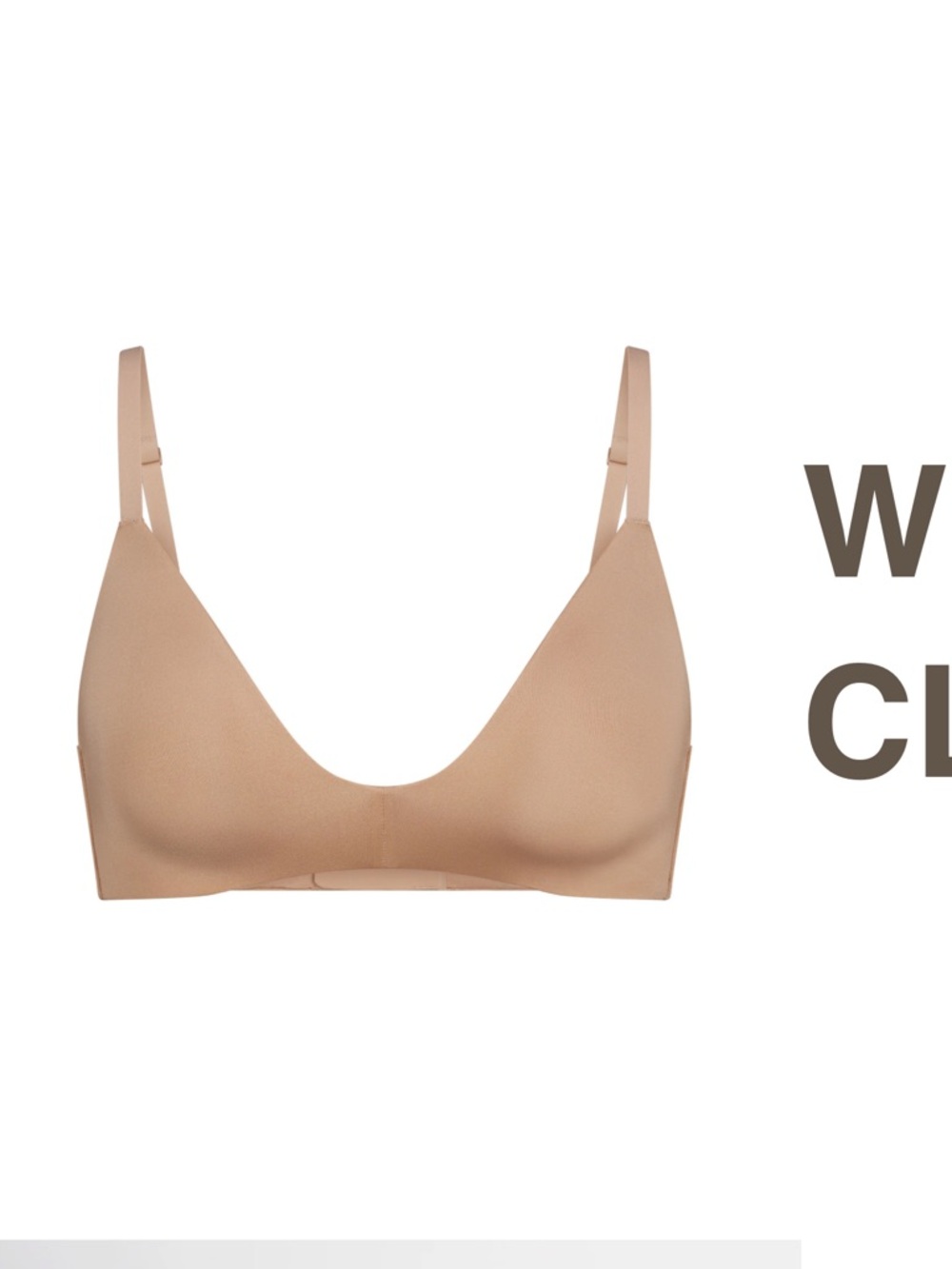 SKIMS Smooth Nude Triangle Bra